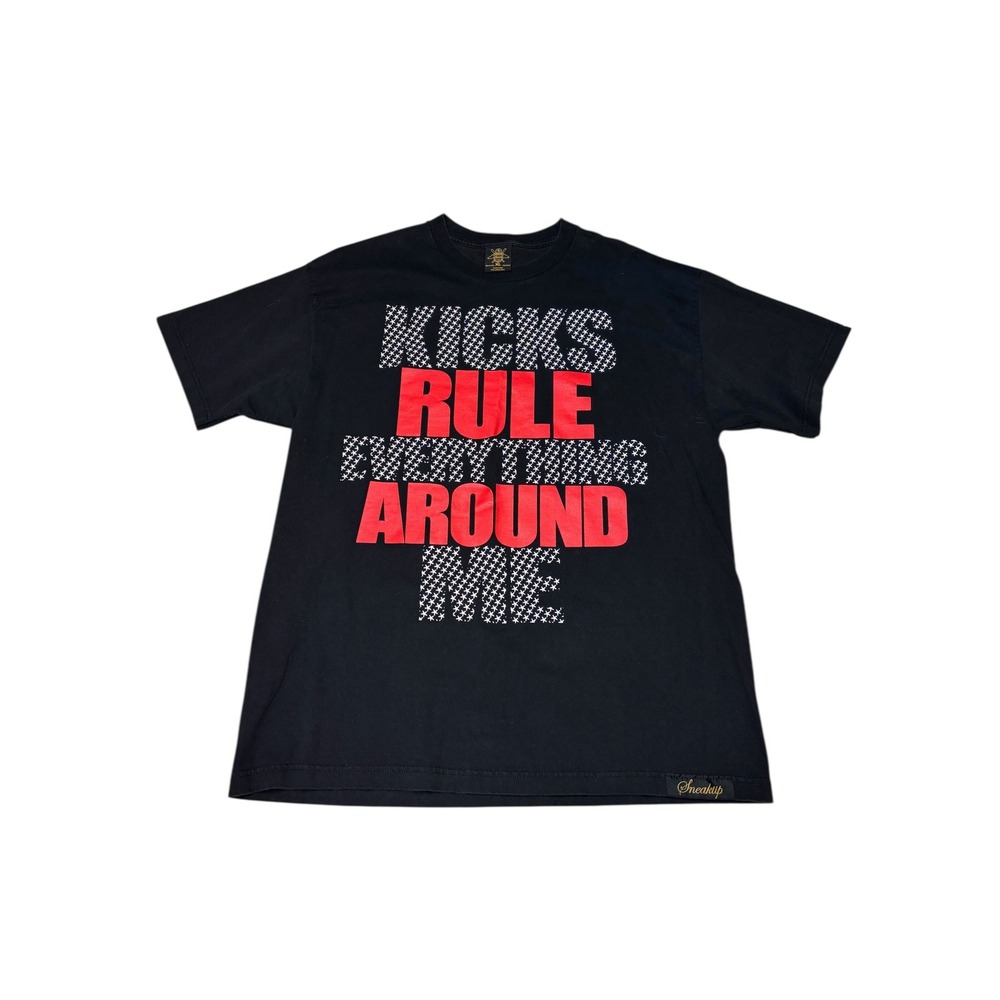 Sneaktip Kids T Shirt XL Black‎ Red White Graphic Tee Made in USA